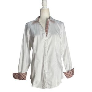 Brooks Brothers Thom Browne Black Fleece Button-Down Shirt Pink Plaid Detailing
